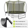 Trampolina ogrodowa XXL dla dzieci HyperMotion - 366 cm 12FT 2 - z drabinką i siatką wewnętrzną - do ogrodu